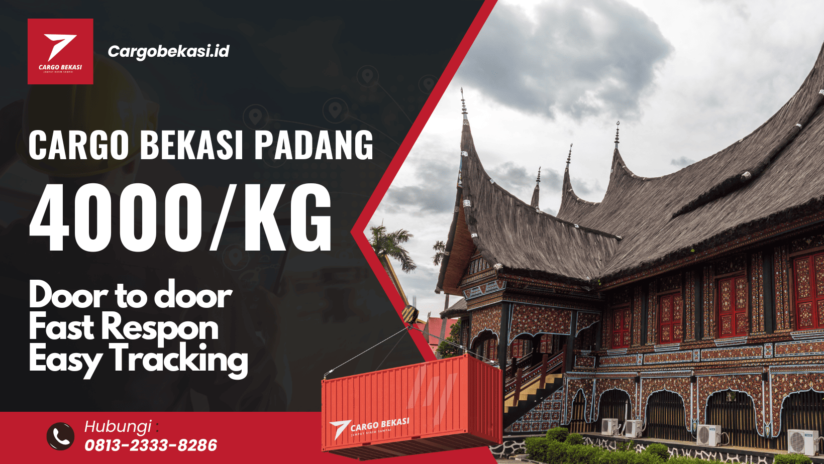 cargo bekasi padang